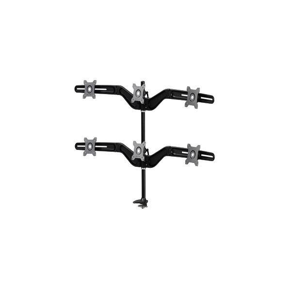 Amer Networks AMR6P Supporti a parete per TV 61 cm [24] Scrivania Nero (HEX MONITOR GROMMET MOUNT - .)