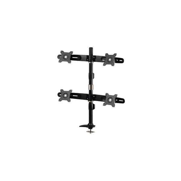 Amer Networks AMR4P Supporti a parete per TV 61 cm [24] Scrivania Nero (QUAD MONITOR GROMMET MOUNT - .)
