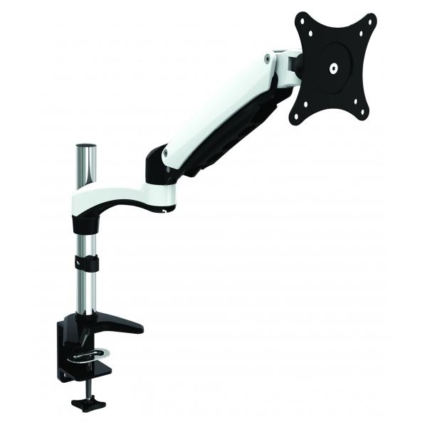 Amer Mounts HYDRA1 Supporti a parete per TV 71,1 cm [28] Scrivania Nero, Cromo, Bianco (SINGLE MONITOR MOUNT - ARTICULATING ARM)