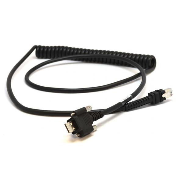 Zebra CBA-UF2-C12ZAR lettero codici a barre e accessori (CABLE SHIELD USB SER A - LOCK CONNECTOR VC70 12IN COILED)