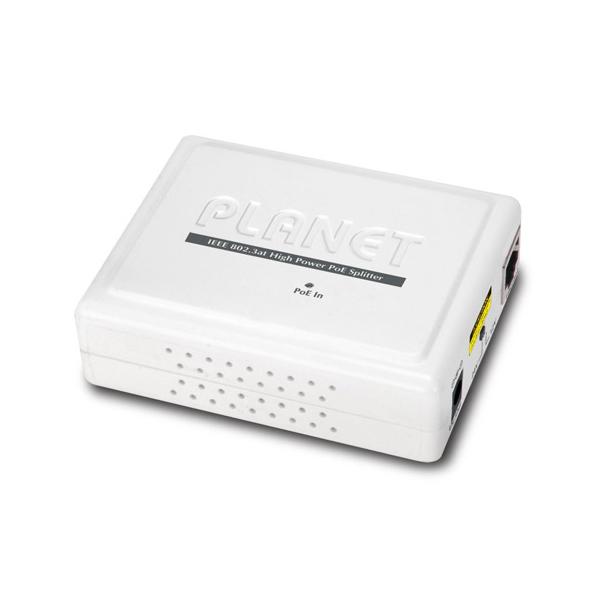 PLANET POE-162S divisore di rete Supporto Power over Ethernet [PoE] Bianco (IEEE802.3at High Power PoE - Splitter - 12V/24V - Warranty: 36M)