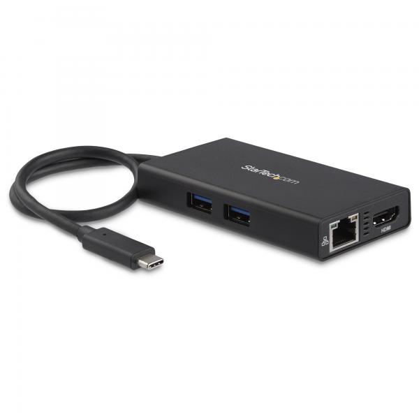 StarTech.com Adattatore USB-C Multiporta per Portatili - Power Delivery - HDMI 4K - USB 3.0 (USB C MULTIPORT ADAPTER 60W PD - 4K HDMI USB HUB MINI TRAVEL DOCK)