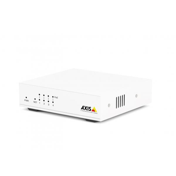 Axis 02101-002 switch di rete Non gestito Fast Ethernet [10/100] Supporto Power over Ethernet [PoE] Bianco (D8004 UNMANAGED POE SWITCH EUR - D8004, Unmanaged, Fast - Ethernet [10/100], Power over Eth