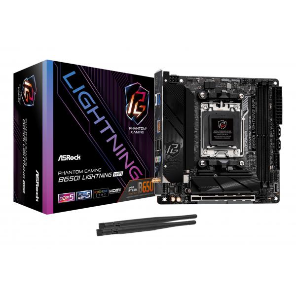 Asrock B650I Lightning WiFi AMD B650 Socket AM5 mini ITX (ASRock B650I Lightning WiFi AM5 - bund)