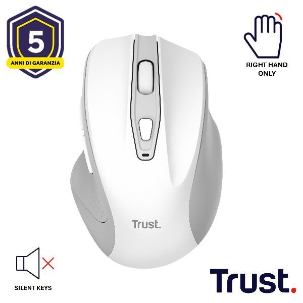 NITO SILENT WIRELESS MOUSE - WHITE