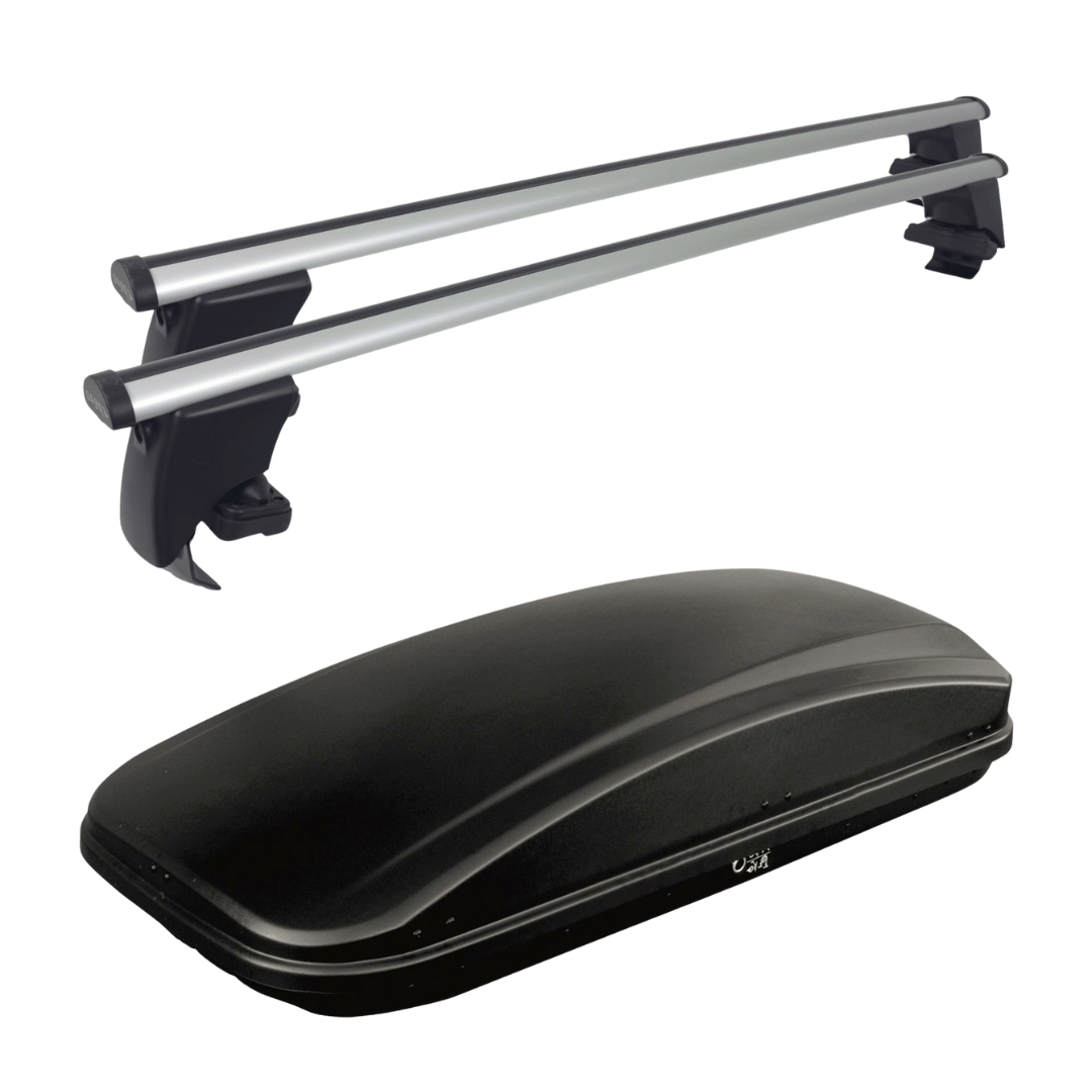 Barre Skoda Rapid SpaceBack 2013 al 2019 5p-in alluminio no rails piu box 430lt
