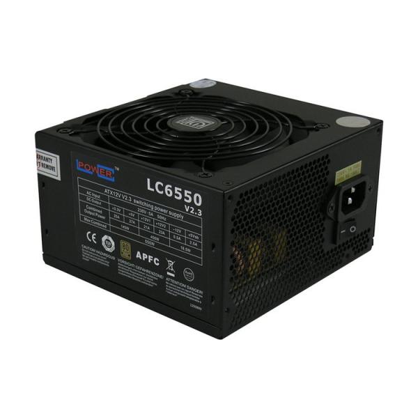 LC-Power LC6550 V2.3 alimentatore per computer 550 W 20+4 pin ATX ATX Nero (Netzteil ATX LC-Power 550W/120mm 80+ Bronze 4+4-pin 12V, 6+2-pin PCIe)