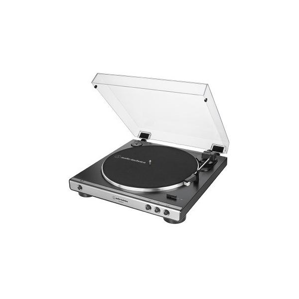 Audio-Technica AT-LP60XUSB Giradischi con trasmissione a cinghia Grigio, Metallico Completamente automatico (Audio-Technica AT-LP60XUSB - pladespil)