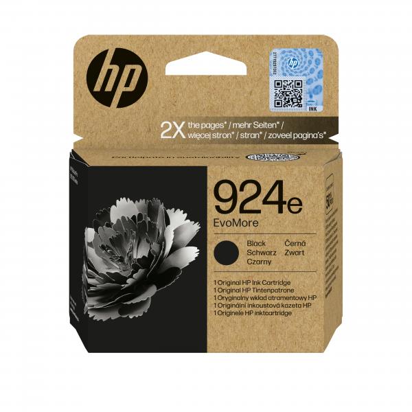 HP Cartuccia di inchiostro nero originale 924e EvoMore (HP 924E EvoMore Ink Cart Blk)