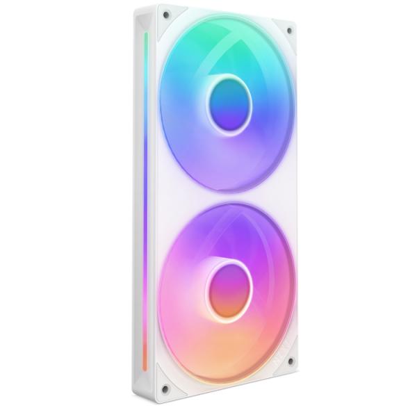 NZXT RF-U24HF-W1 sistema di raffreddamento per computer Case per computer Ventilatore Bianco (NZXT F240 RGB CORE DUAL FAN UNIT WHT)