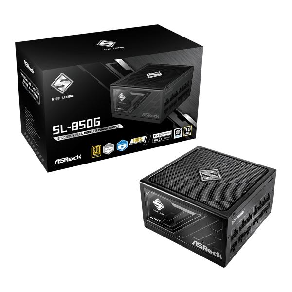 Asrock SL-850G Steel Legend alimentatore per computer 850 W 20+4 pin ATX ATX Nero (ASRock Steel Legend SL-850G 850W AT)