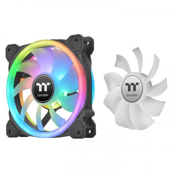 Thermaltake SWAFAN 12 RGB Case per computer Ventilatore 12 cm Nero 3 pz (Thermaltake SWAFAN 12 RGB - indsats me)