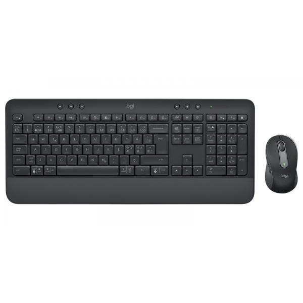 Logitech 920-011010 tastiera Mouse incluso Ufficio Bluetooth QWERTY Nordic Grafite (Logitech MK650 Wireless Combo Keyb+Mouse, Nordic. KEYBOARD: Nordics. WARRANTY: 2YM)