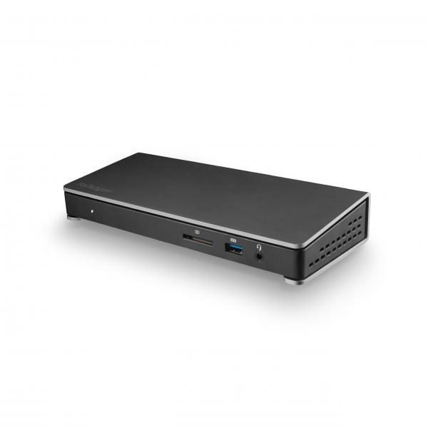 StarTech.com Dock Thunderbolt 3 con lettore SD per doppio schermo - Dual 4K @ 60hz - 6x porte USB 3.0 (DUAL 4K THUNDERBOLT 3 DOCK WITH - SD SLOT 6 USB 3.0 PORTS 85W PD)