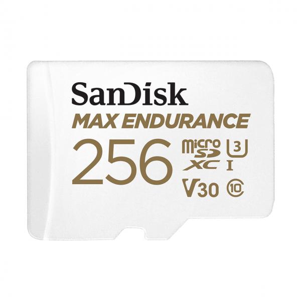 SanDisk MAX ENDURANCE 256 GB MicroSDXC UHS-I Classe 10 (MAX ENDURANCE MICROSDHC - 256GB CARD WITH ADAPTER)