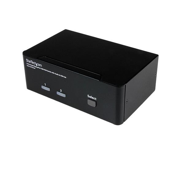 StarTech.com Switch KVM USB doppio DisplayPort 2 porte con audio e hub USB 2.0 (StarTech.com Switch KVM USB doppio DisplayPort 2 porte con audio e hub USB 2.0 - Switch KVM / audio - 2 x KVM / audio -
