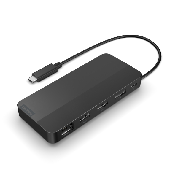Lenovo 40B90000WW replicatore di porte e docking station per laptop Cablato USB 3.2 Gen 1 [3.1 Gen 1] Type-C Nero (Lenovo Travel Dock W/O Adapter USB-C Dual Display)