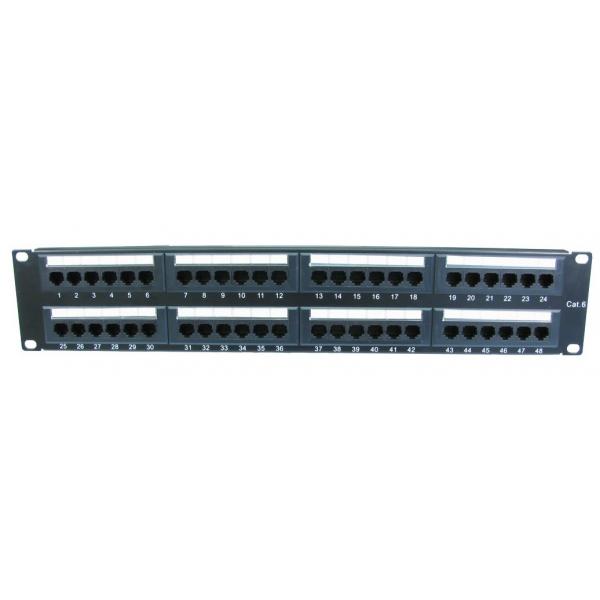 Cables Direct 48 Port Cat6 Patch Panel 2U (48 Port Cat6 Patch Panel)