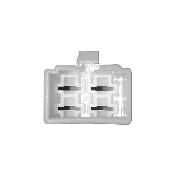 CONNETTORE RETTANGOLARE FEMMINA C/LING.- 4 FASTON