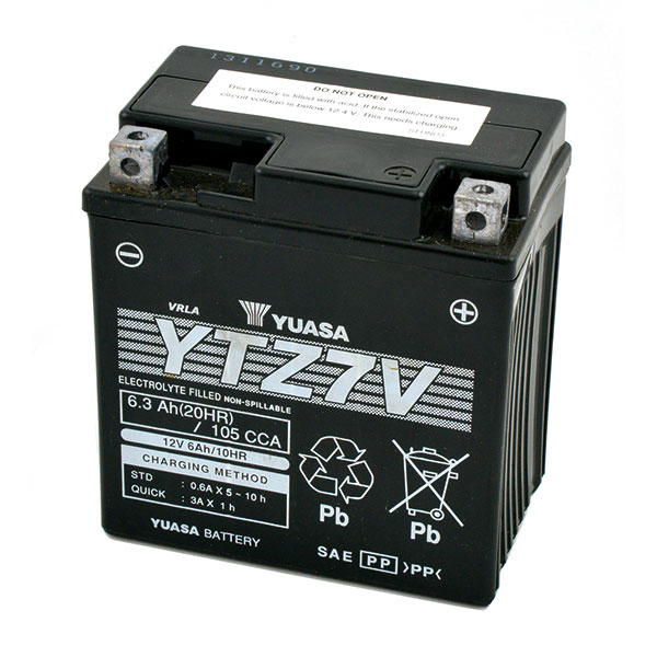 BATTERIA YUASA YTZ7V (SIGILLATA ATTIVATA - FACTORY SEALED)