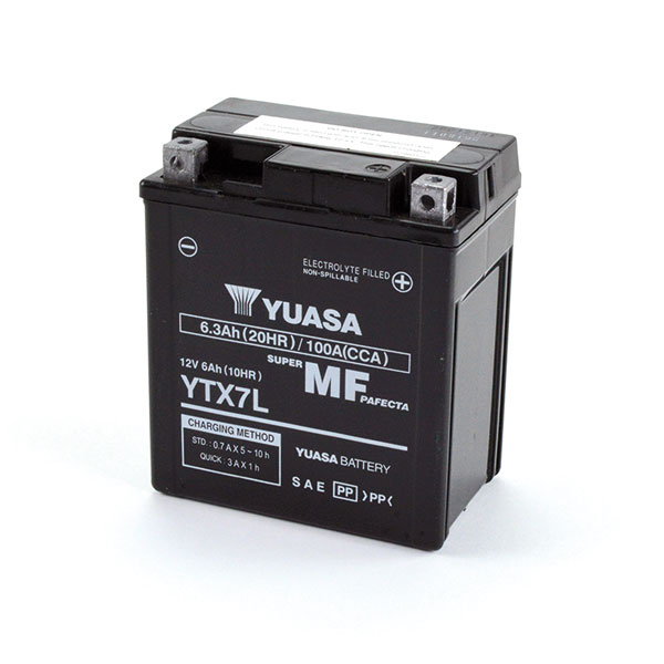 BATTERIA YUASA YTX7L (SIGILLATA ATTIVATA - FACTORY SEALED) 12V/6AH