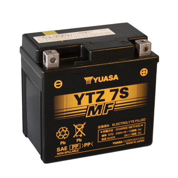 BATTERIA YUASA YTZ7S (SIGILLATA ATTIVATA - FACTORY SEALED) 12V/6AH