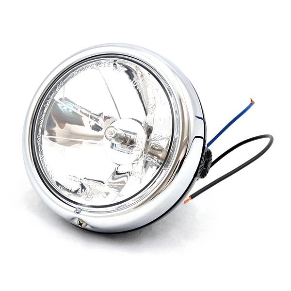 FANALE TONDO Ø 127 NERO LAMP.H3 55W-S/LUCE POSIZ.