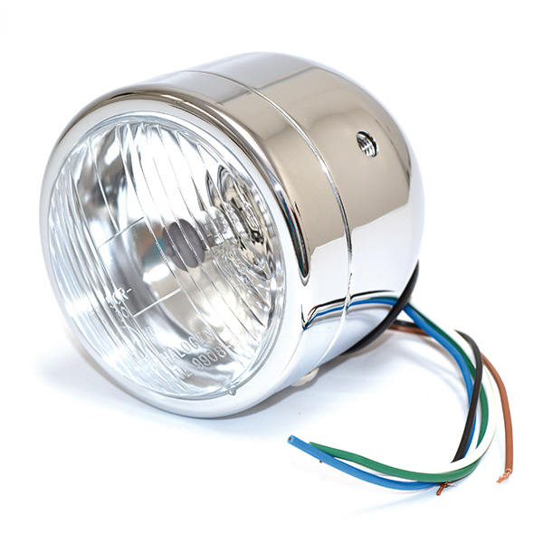 FANALE TONDO Ø 108 CROMATO C/LAMP.H4 60/55W