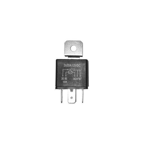 RELAIS LUCI 12V/40A-5 FASTON - DOPPIA USCITA