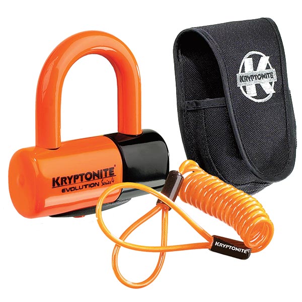 BLOCCADISCO EVOLUTION COLOR ARANCIO CON CUSTODIA E CAVO REMINDER