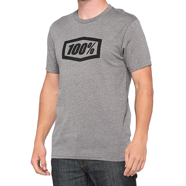 T-SHIRT 100% ESSENTIAL GUNMETAL HEATHER (TAGLIA XL)