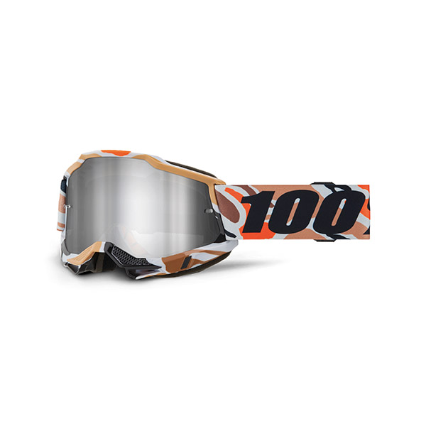 MASCHERA 100% ACCURI 2 FLEA - LENTE A SPECCHIO ARGENTO
