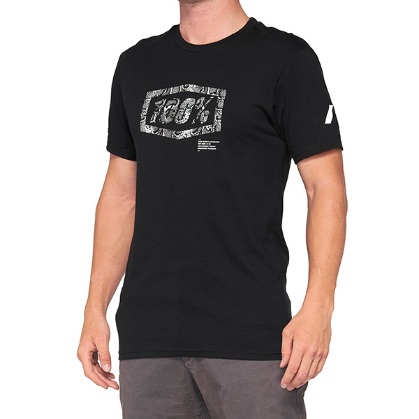 T-SHIRT 100% ESSENTIAL BLACK/SNAKE (TAGLIA XL)