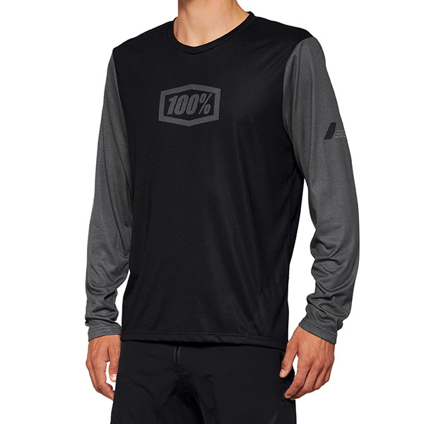 AIRMATIC MAGLIA A MANICHE LUNGHE BLACK - XL