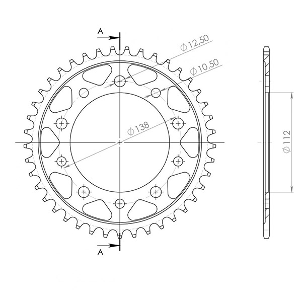 CORONA IN ACCIAIO P525 - Z42 (DIS.10613)