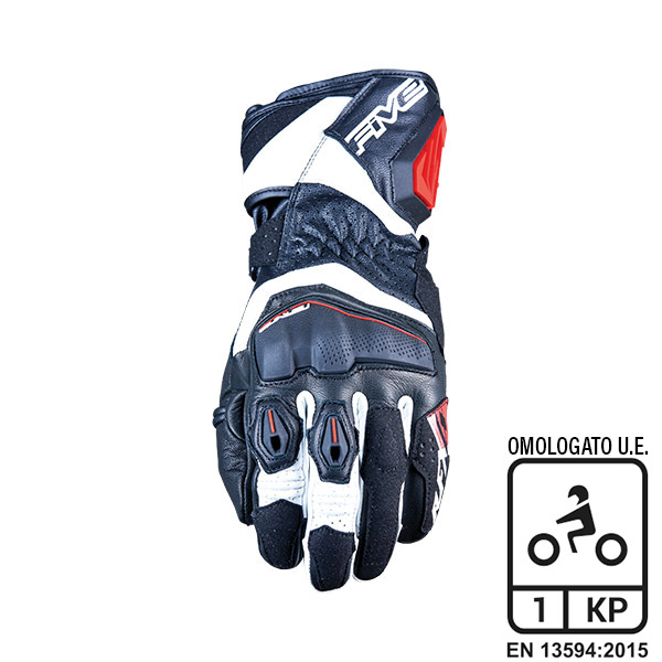 GUANTI FIVE RFX4 EVO BLACK/WHITE/RED (S)