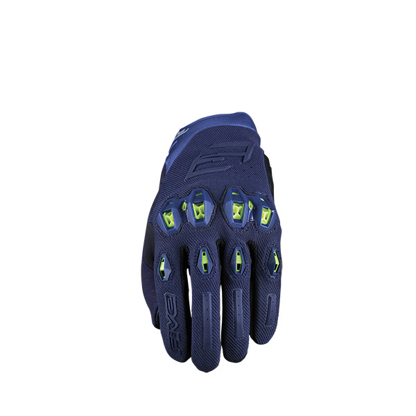 GUANTI FIVE STUNT EVO2 NIGHT BLUE/FLUO YELLOW (XL)