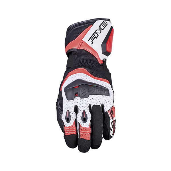 GUANTI FIVE RFX4 EVO AIRFLOW WHITE / FLUO RED (L)