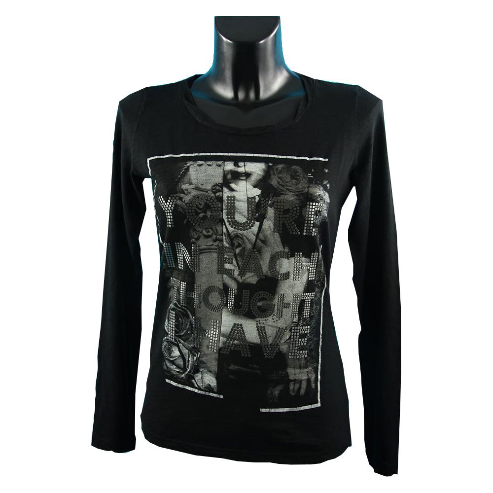 Maglia a maniche lunghe Fiammata Borchie