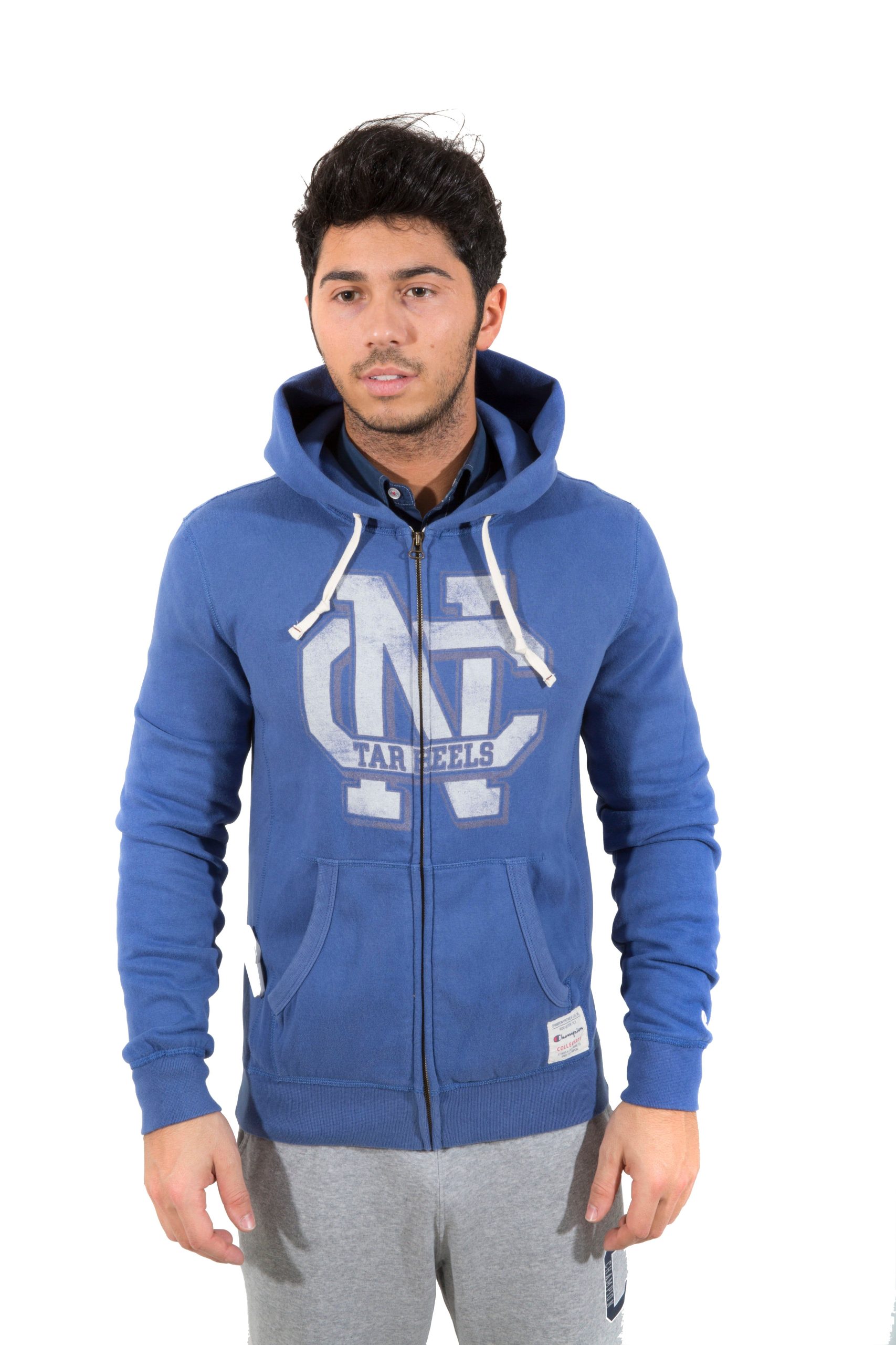Felpa Uomo Collegiale NY Full Zip