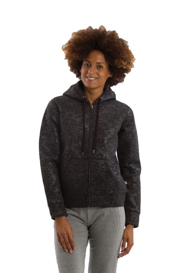 Felpa Donna Scuba Melange Full ZipABCBD_IT_0003_00000000044423_6_13_M