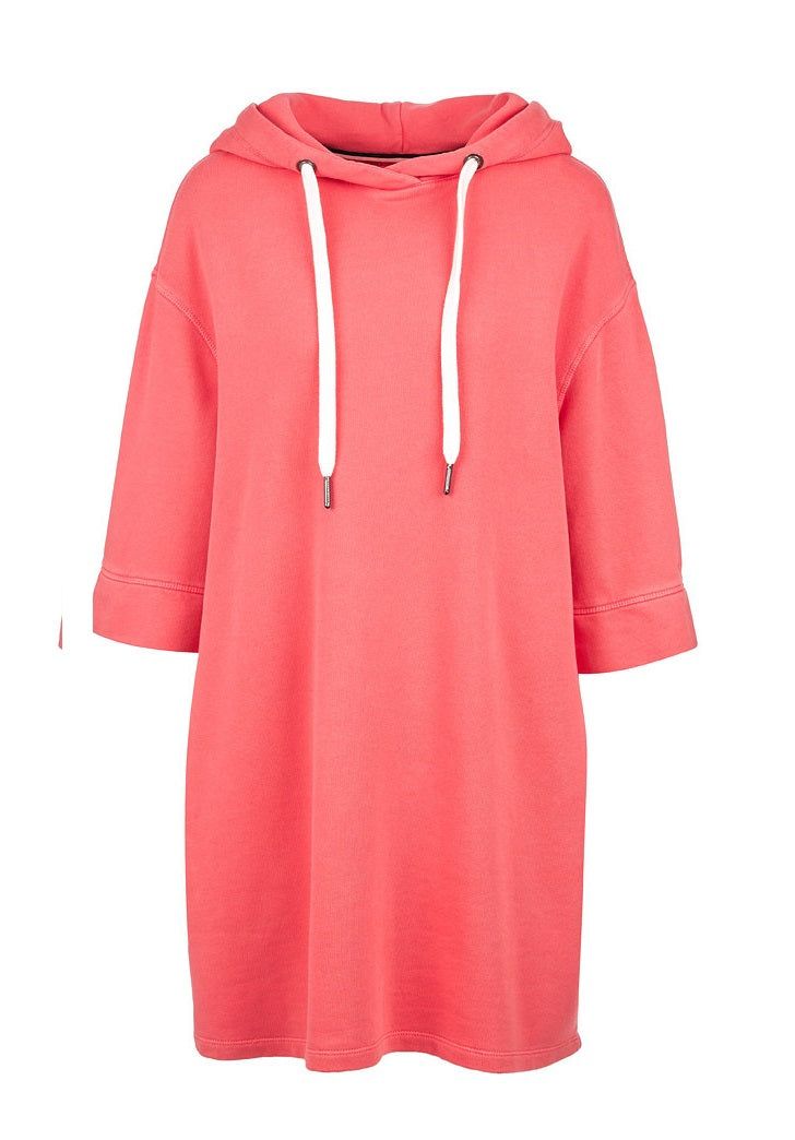 Felpa Lunga Donna Con Cappucio