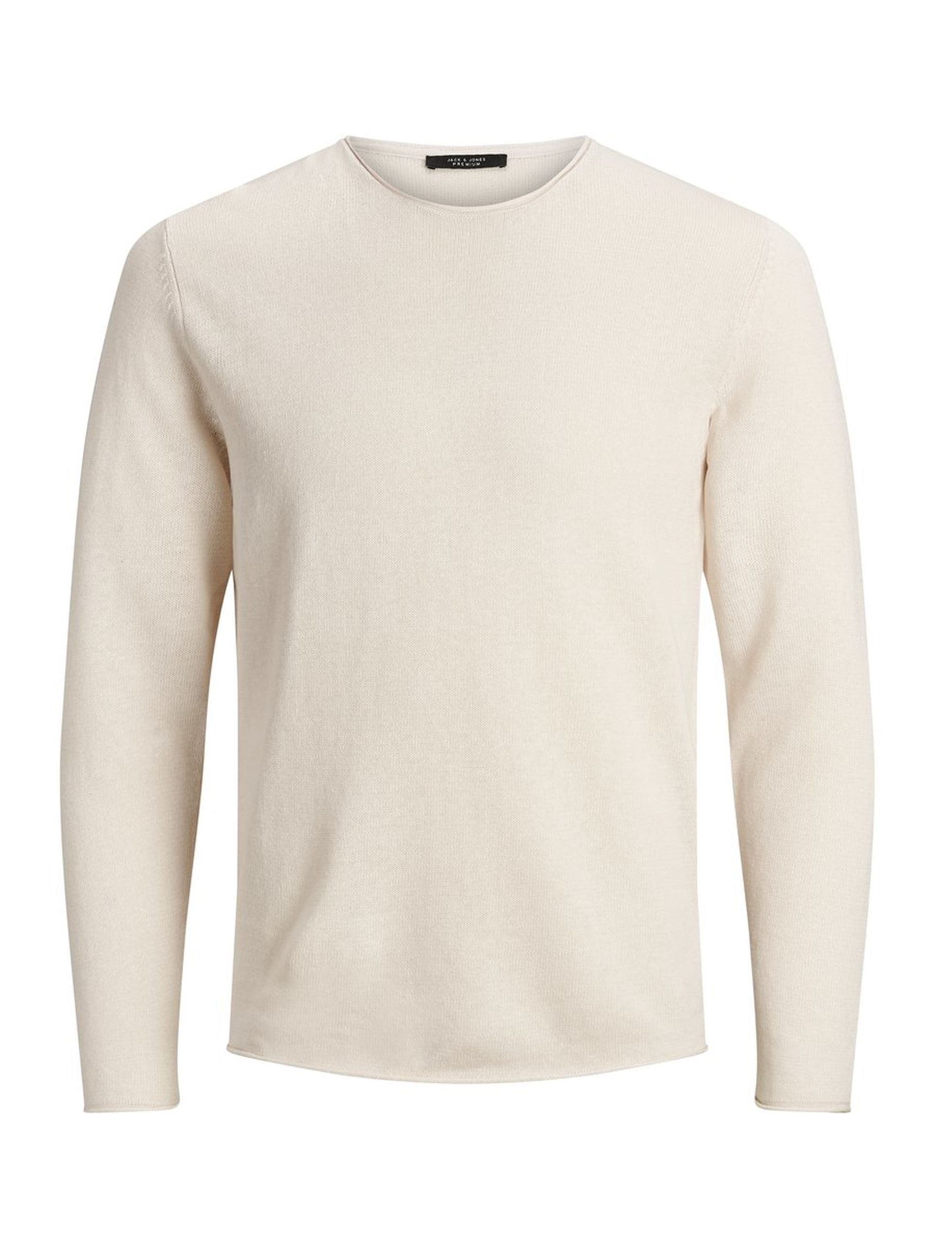 Pullover In Misto Lino Uomo Premium