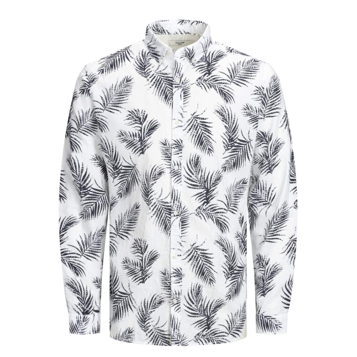 Camicia Uomo Summer Leaf Lino