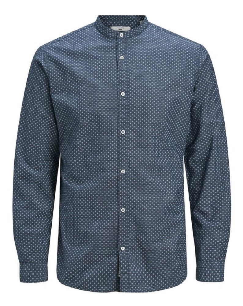 Camicia Uomo Mandarin Collar