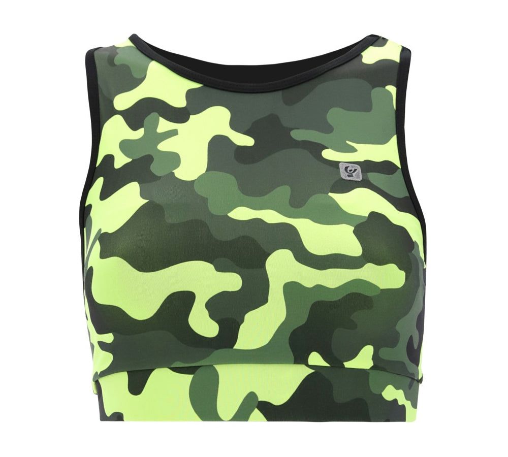 Top Donna Camo Fluo