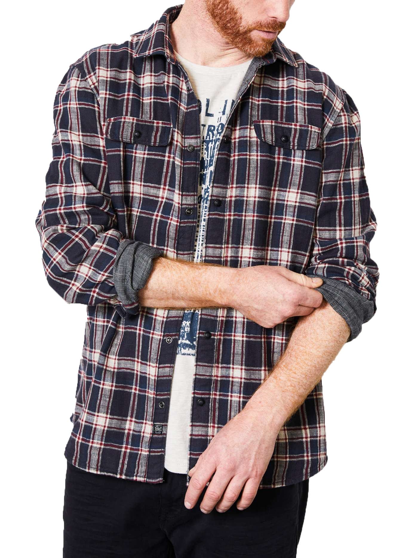 Camicia Uomo Scozzese Con Tasche - Image 4