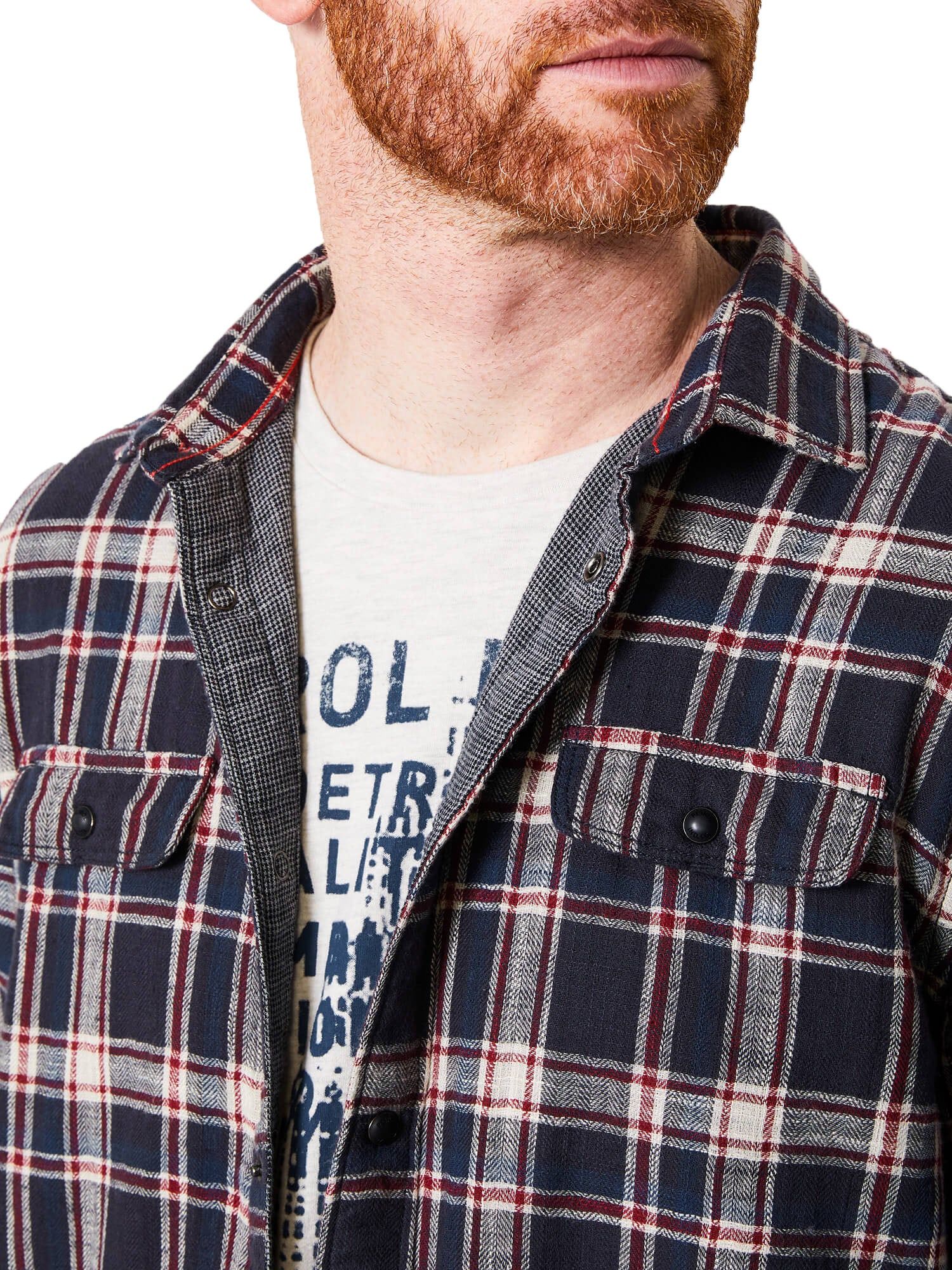 Camicia Uomo Scozzese Con Tasche - Image 5