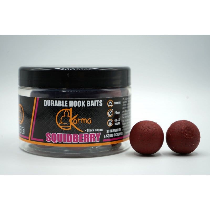 Boilies indurite Durable Hookabaits SquidBerry 28 mm
