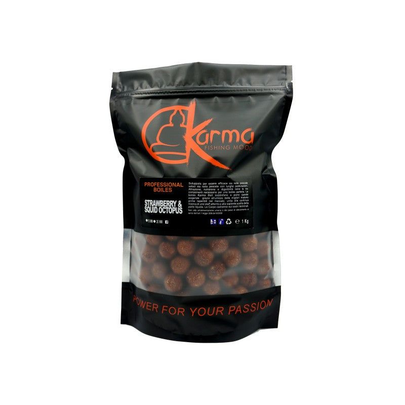 Boilies solubili Strawberry Squid & Black Pepper 20 mm